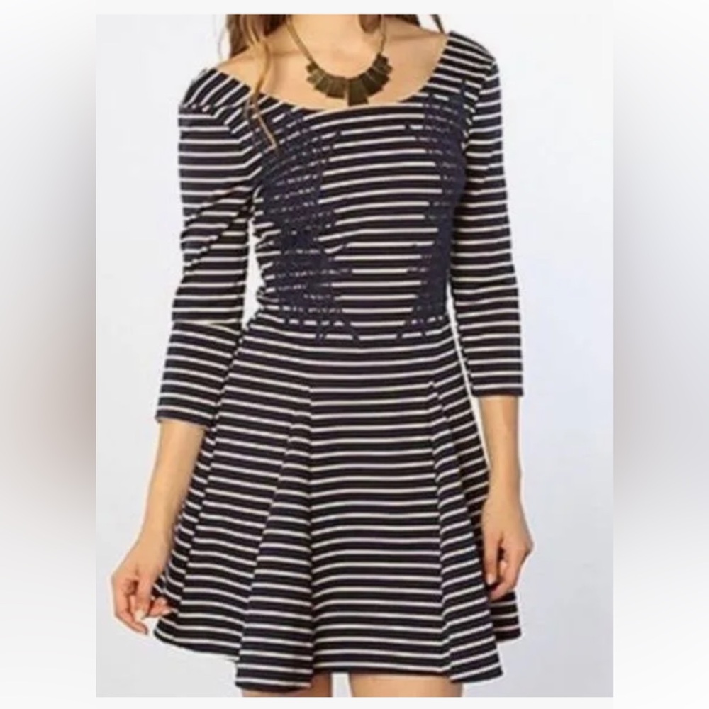 Free People Dress 🌺 pink and blue stripe